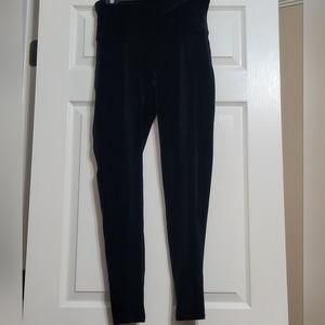 Spanx Black Velvet Leggings Size XL